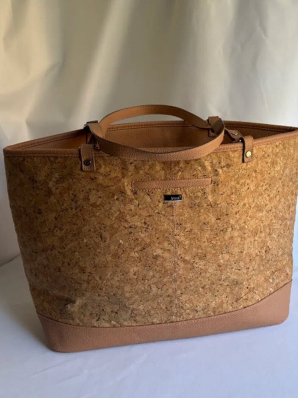 Thirty-One Jewell Metallic Cork Style Setter Tote Bag NWOT